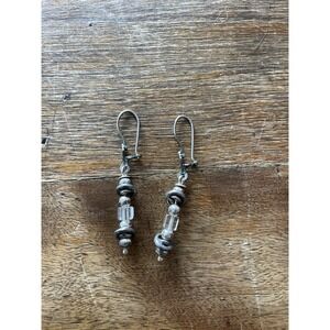 Vintage SILPADA Crystal Quartz Earrings 925 Sterling‎ Silver Dangle Drop W0500